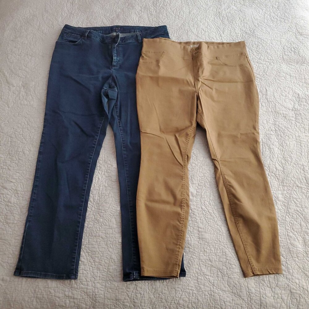 Bundle of Two Pairs of Size 18 Wide Pants
